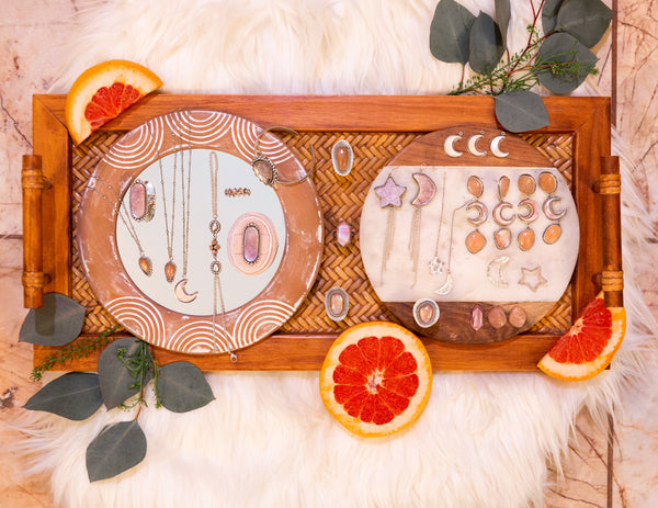 Nomad Peach Moonstone Ring