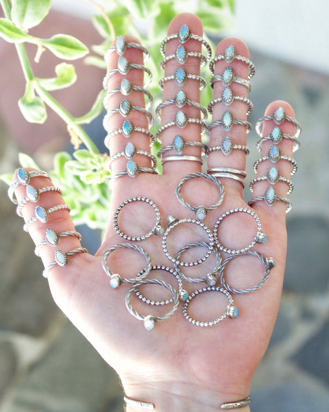 Dainty Australian Opal Ring