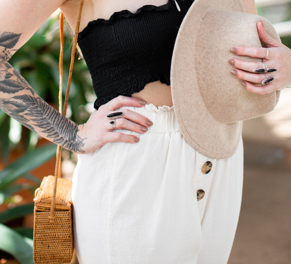 Onyx Evil Eye Ring