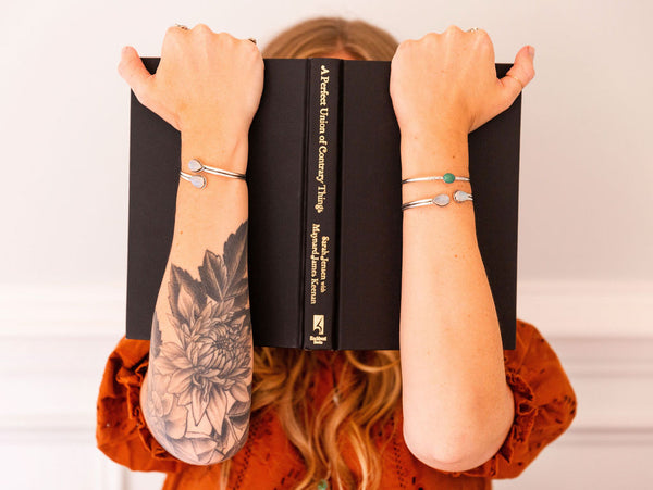 Moonstone Open Cuff Bracelet