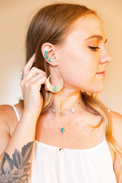 Turquoise Ear Cuffs