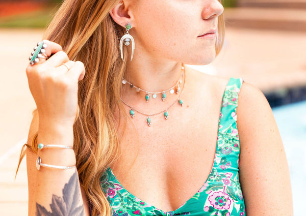 Turquoise + Moonstone Rainbows