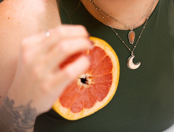 Mother of Pearl Crescent Necklace