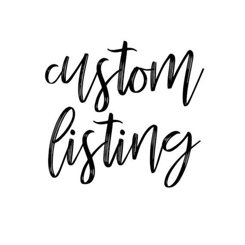 Custom Listing - Freshwater Design Co