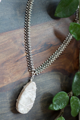 The Moon Made Me Do It Druzy Necklace