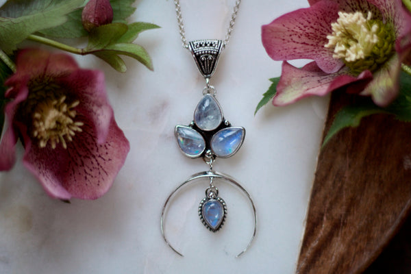 Moonstone Goddess Necklace