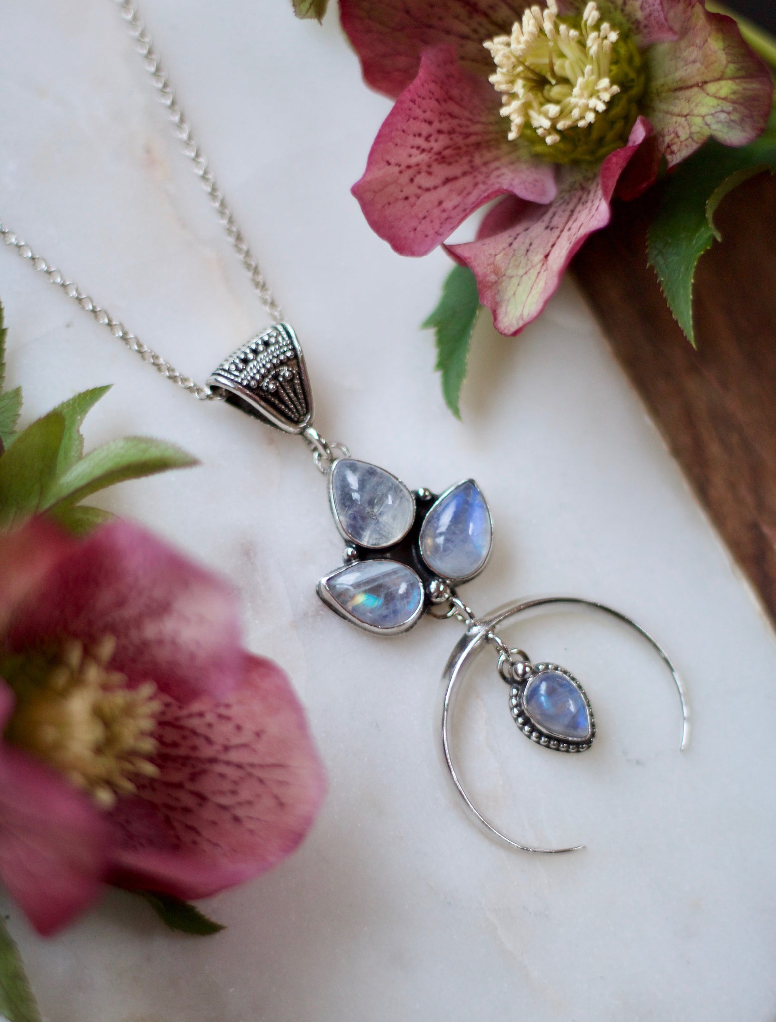 Moonstone Goddess Necklace