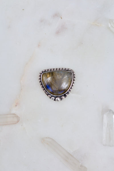 Labradorite Half Moon Necklace