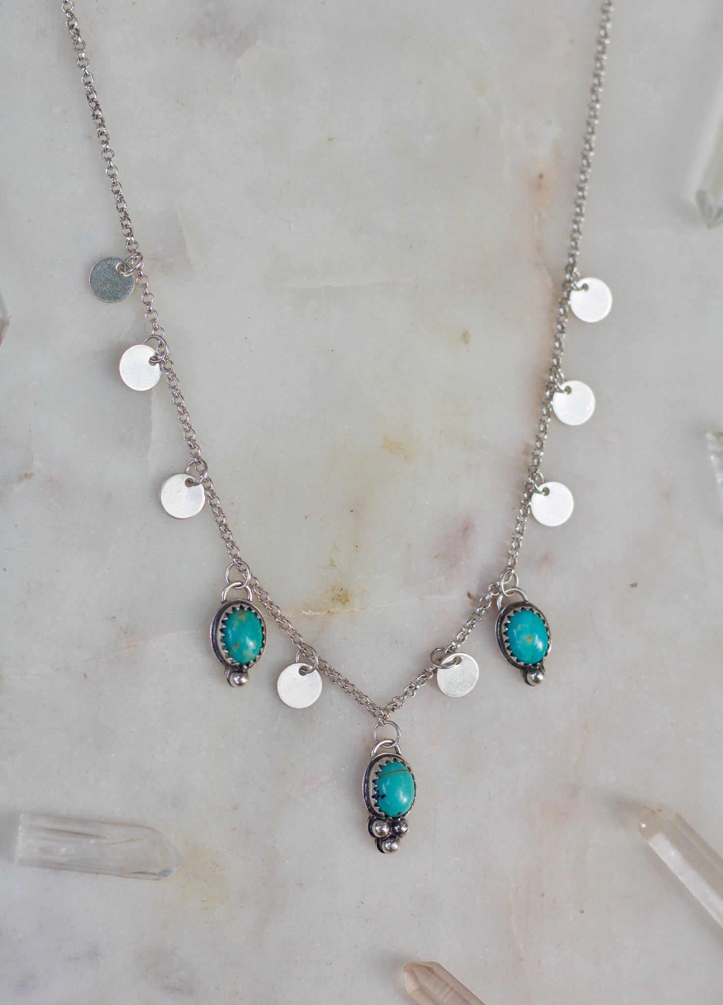 Turquoise Bali Charm Choker