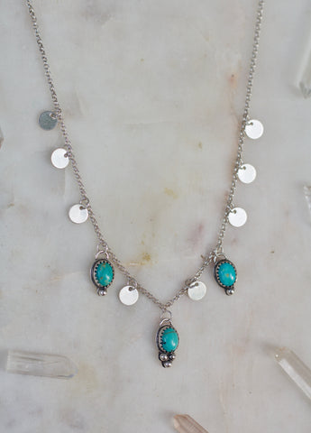 Turquoise Bali Charm Choker
