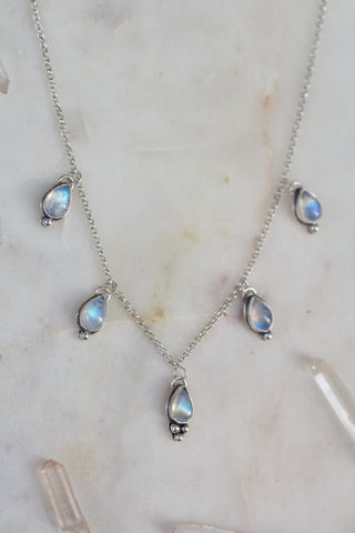 Moonstone Charm Choker