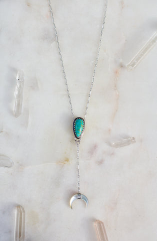 Turquoise Lariat Necklace