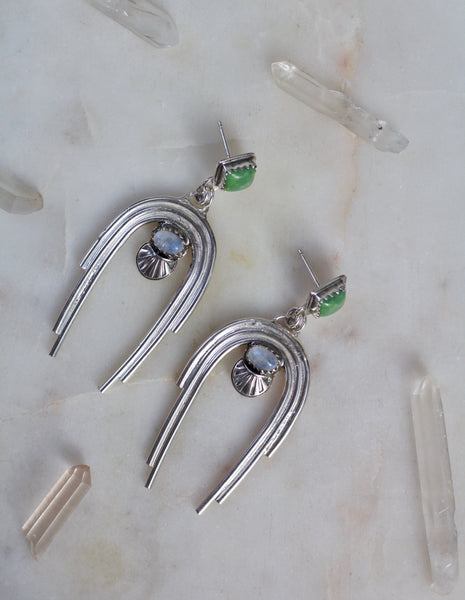 Turquoise + Moonstone Rainbows
