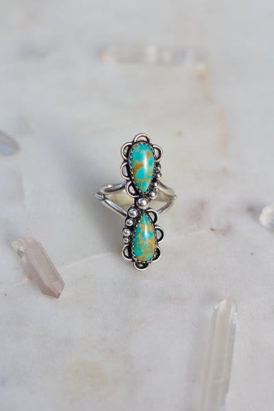 Turquoise Infinity Ring