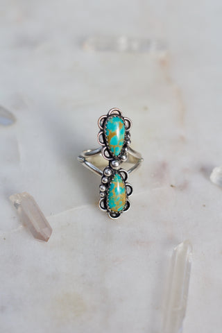 Turquoise Infinity Ring