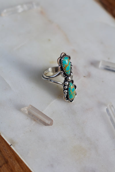 Turquoise Infinity Ring