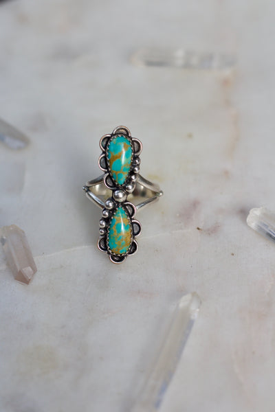 Turquoise Infinity Ring