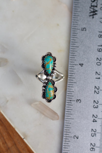 Turquoise Infinity Ring