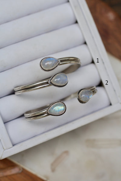 Moonstone Open Cuff Bracelet