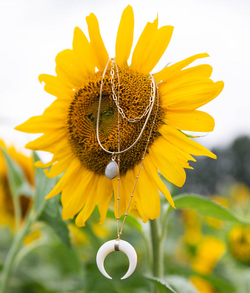 Golden Crescent Necklace