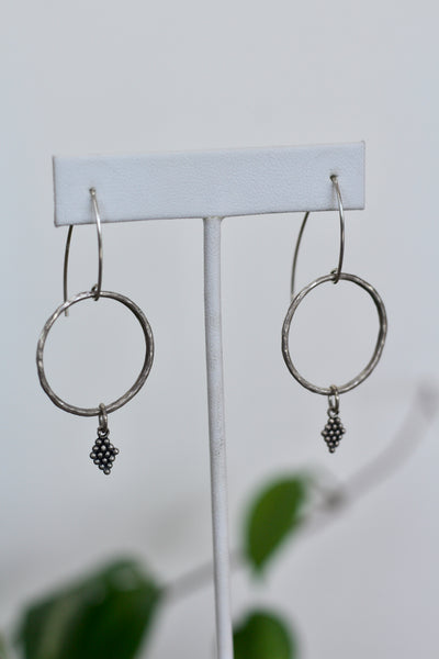 Dainty Hammered Hoop Earrings